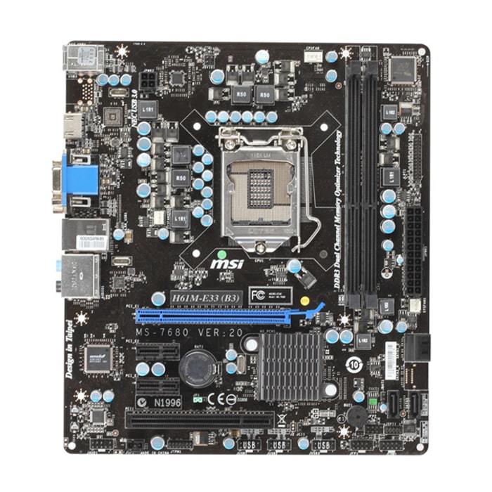 مادربرد ام اس آی مدل MSI H61 M-E33