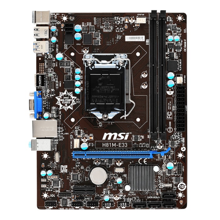 مادربرد ام اس آی مدل MSI H81 M-E33