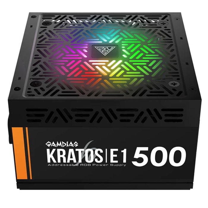 پاور 500 وات گیم دیاس مدل GAMEDIAS KARTOS E1-500W ARGB