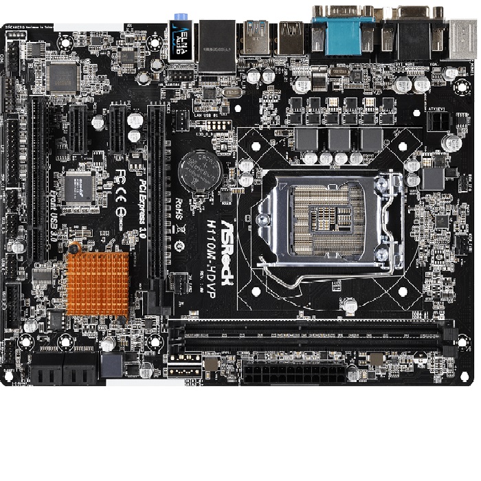 مادربرد کارکرده ازراک مدل ASROCK H110M-HDVP DDR4
