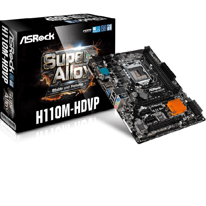 مادربرد کارکرده ازراک مدل ASROCK H110M-HDVP DDR4