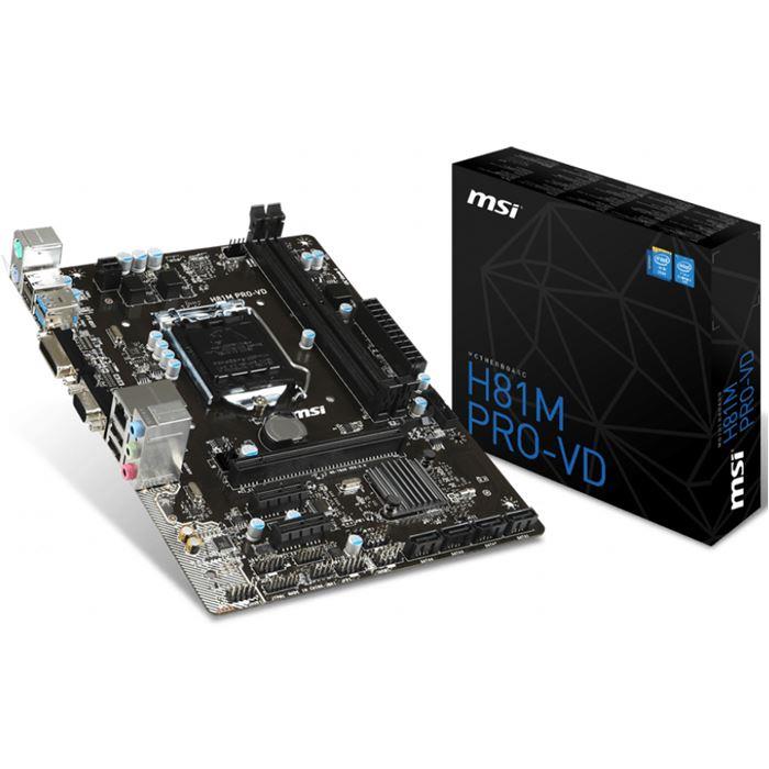مادربرد کارکرده ام اس آی مدل MSI H81M PRO-VD DDR3 سوکت 1150