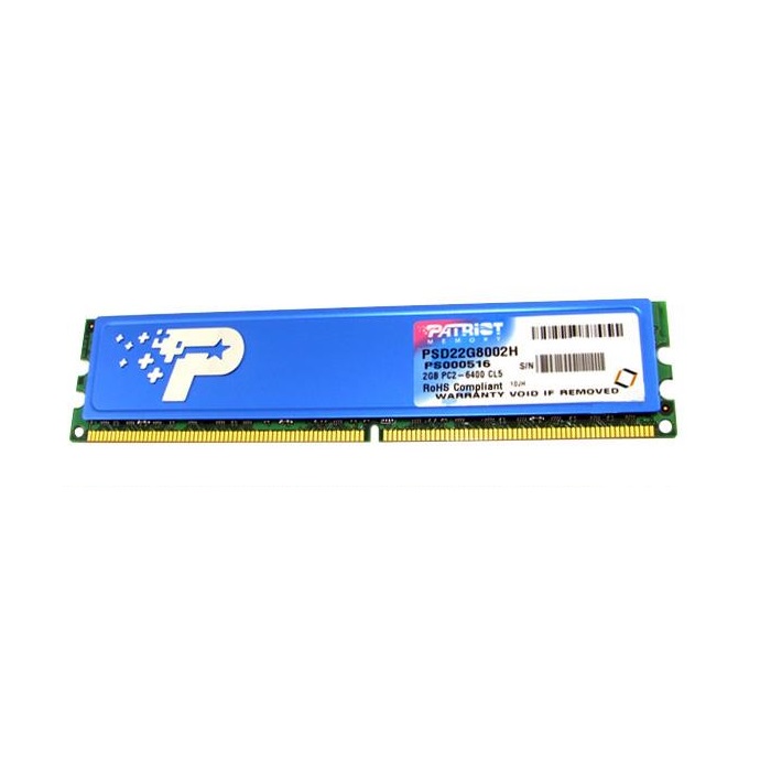 رم دسکتاپ کارکرده پاتریوت DDR2 مدلPATRIOT 2GB PC2 800Mhz