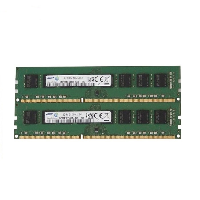رم دسکتاپ کارکرده سامسونگ DDR3 دوطرف چیپ مدلSAMSUNG 4GB PC3 1600&1333Mhz