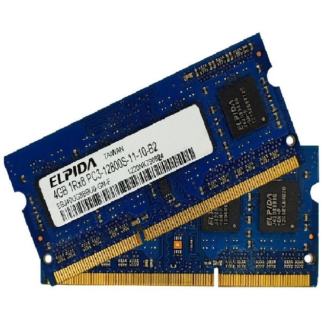 رم  لپ تاپ کارکرده 4 گیگ الپیدا DDR3 مدل   EBJ40UG8EFU0-GN-F 1600Mhz PC3L CL11