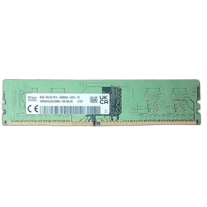 رم دسکتاپ کارکرده اس کی هاینیکس 8 گیگ DDR4 مدل SKhynix HMAA1GU6CJR6N 3200Mhz CL12