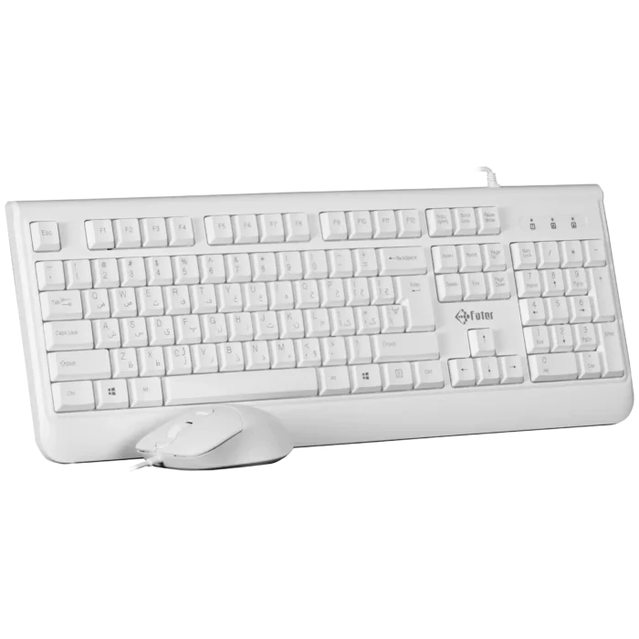 موس و کیبورد با سیم فاطر مدل Fater CCN-5000B WHITE
