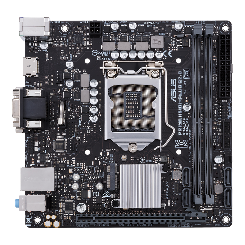 مادربرد ایسوس مدل ASUS PRIME H310I-PLUS R2 D4 LGA1151 کارکرده