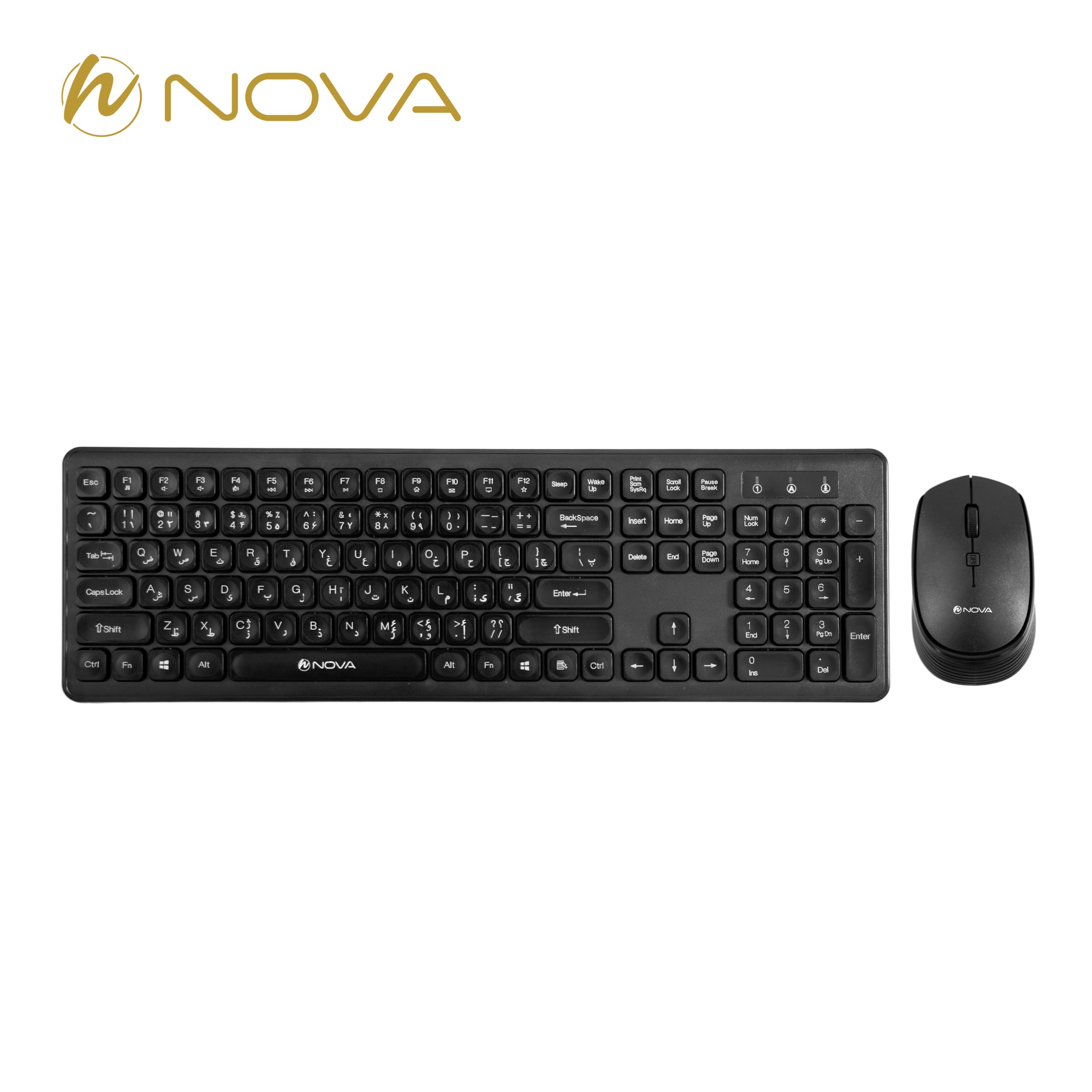 موس کیبرد بی سیم نوا مدل NOVA NKM-1401WL