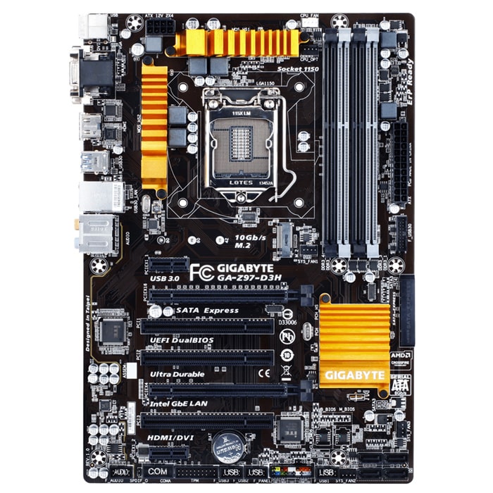 مادربرد کارکرده گیگابایت مدل GIGABYTE Z97-D3H DDR3 LGA1150 ATX