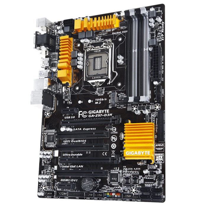مادربرد کارکرده گیگابایت مدل GIGABYTE Z97-D3H DDR3 LGA1150 ATX