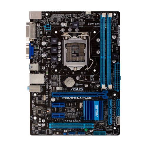 مادربرد کارکرده ایسوس مدل ASUS B75M-LX PLUS DDR3 LGA1155 Mini-ATX